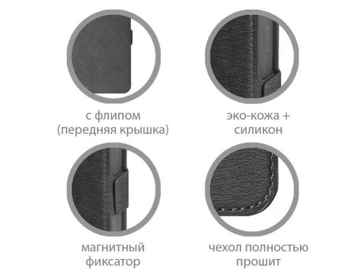 Чехол DF для Realme C35 rmFlip-32 (black)